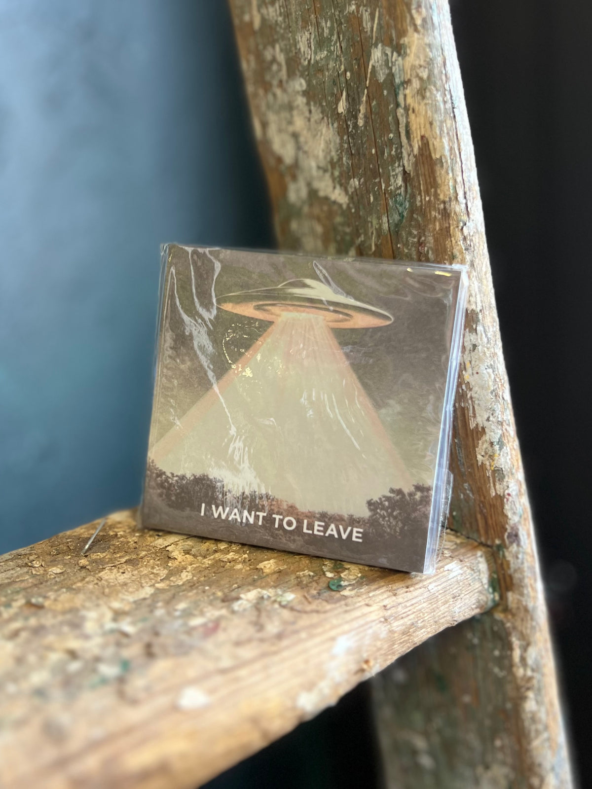 I Want to Leave - Funny Alien Sticky Note Pad