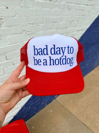580 Trucker Hat +Hotdog Red