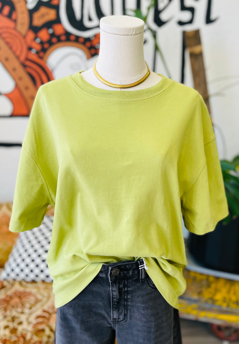 The Perfect Oversized Tee in Olive