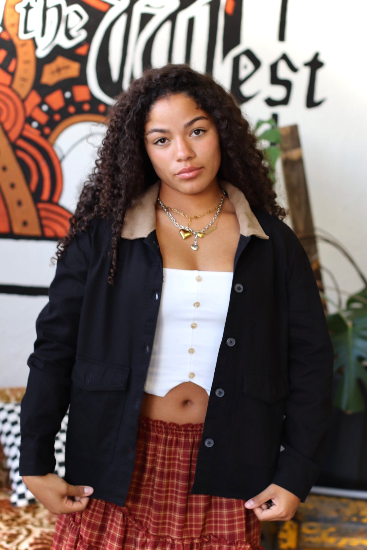 Working Girl Barn Jacket + Black