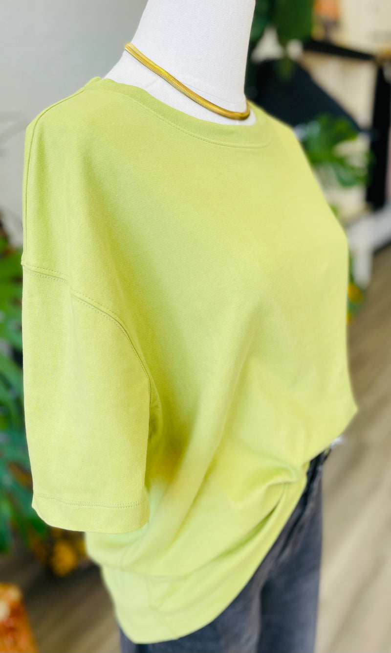 The Perfect Oversized Tee in Olive