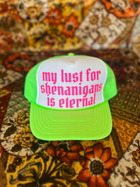 580 Trucker Hat + Shenanigans Lime