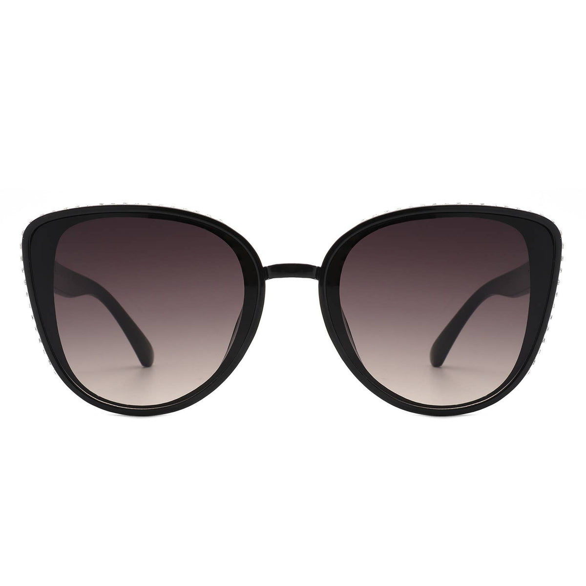 Chic Oversized Cat-Eye Rhinestone Sunglasses