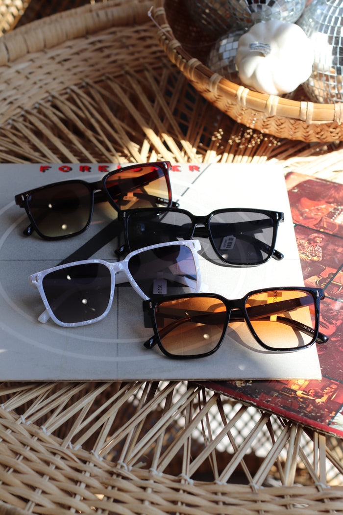 Square Frame Mix Sunglasses