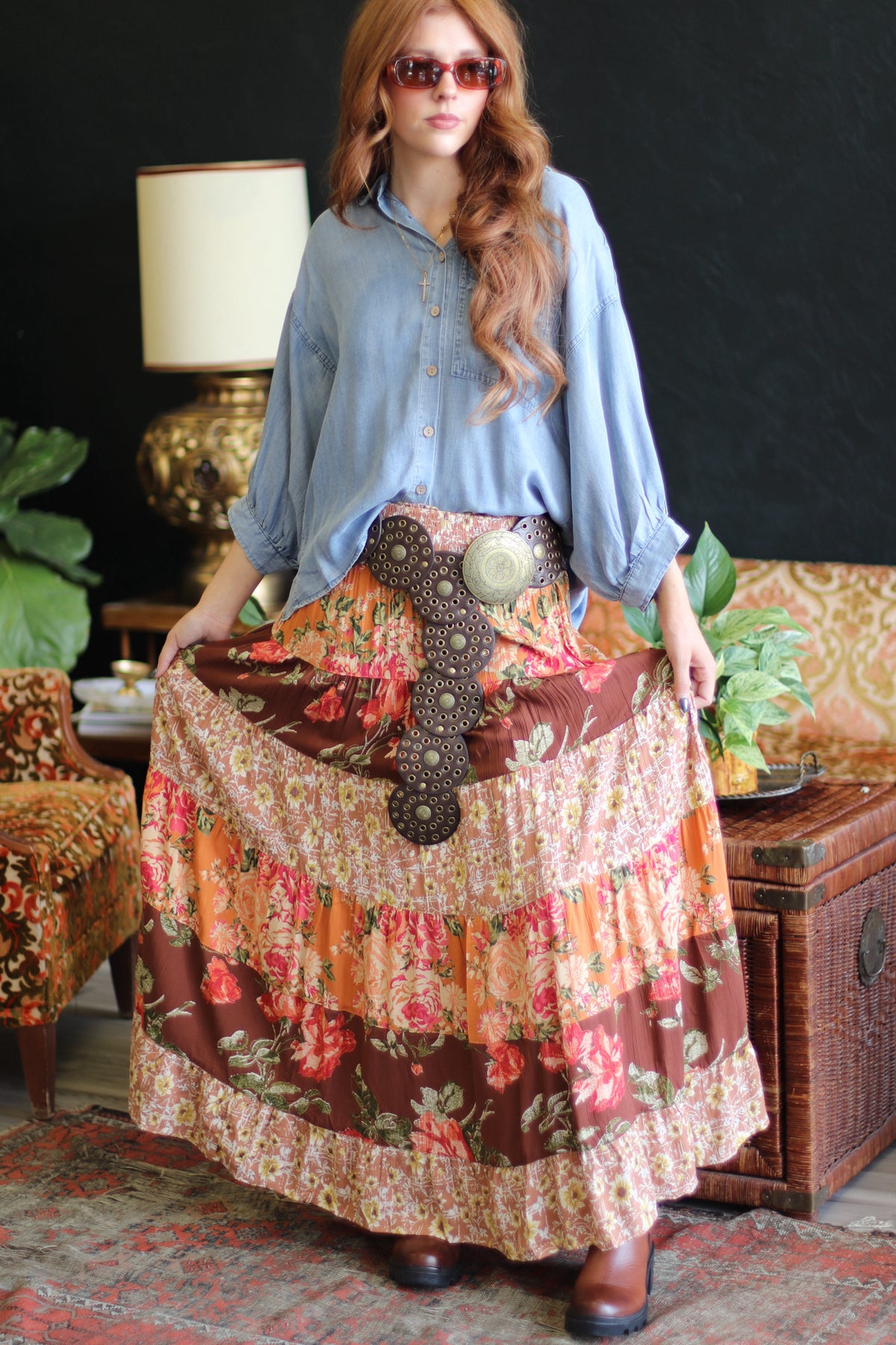 Garten Button Down Chambray Top