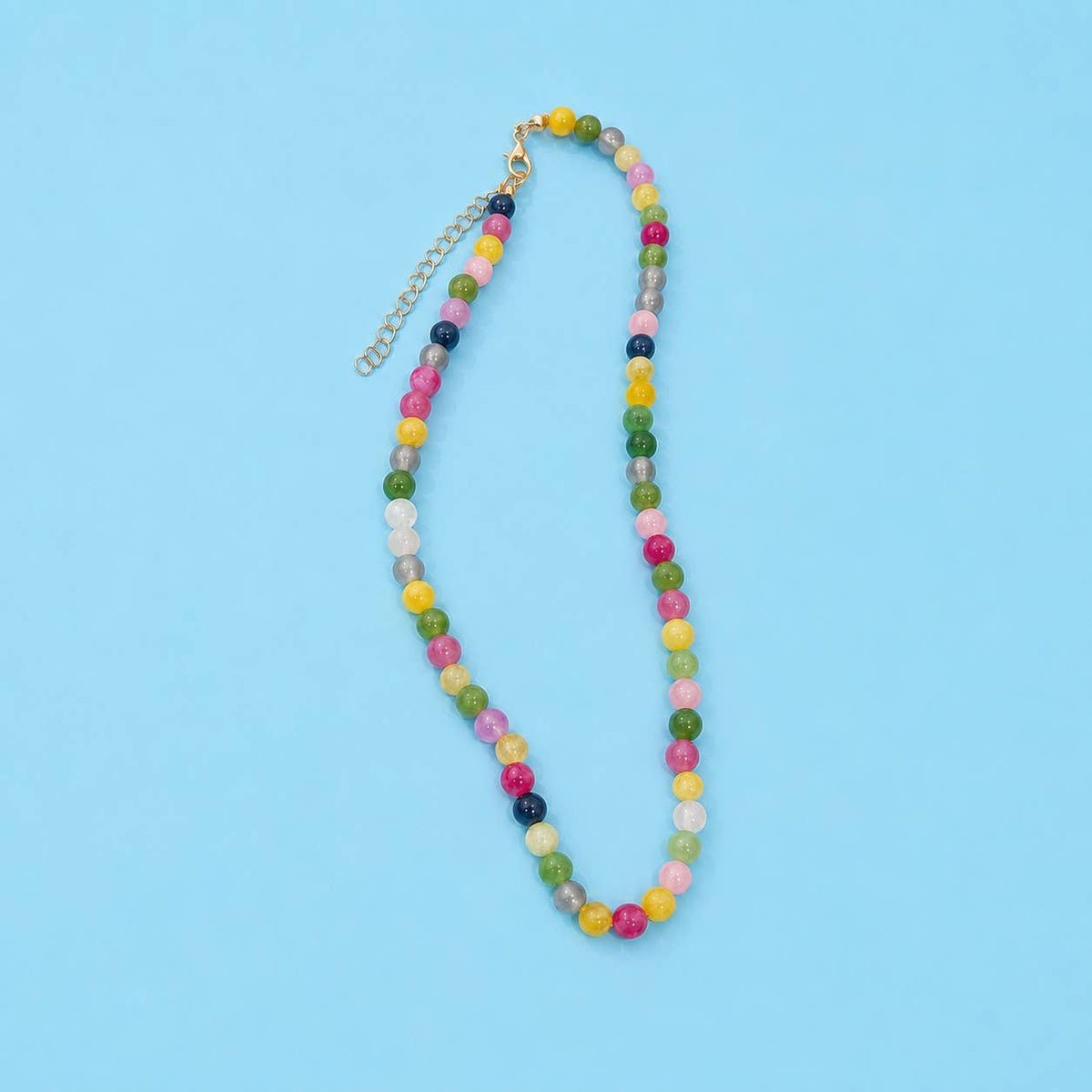 Colorful Round Beaded Necklace