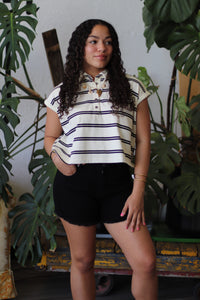 Ozzy Black Denim Shorts