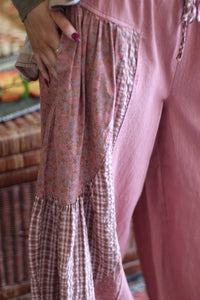 Poppy Patchwork Wide Leg Pants