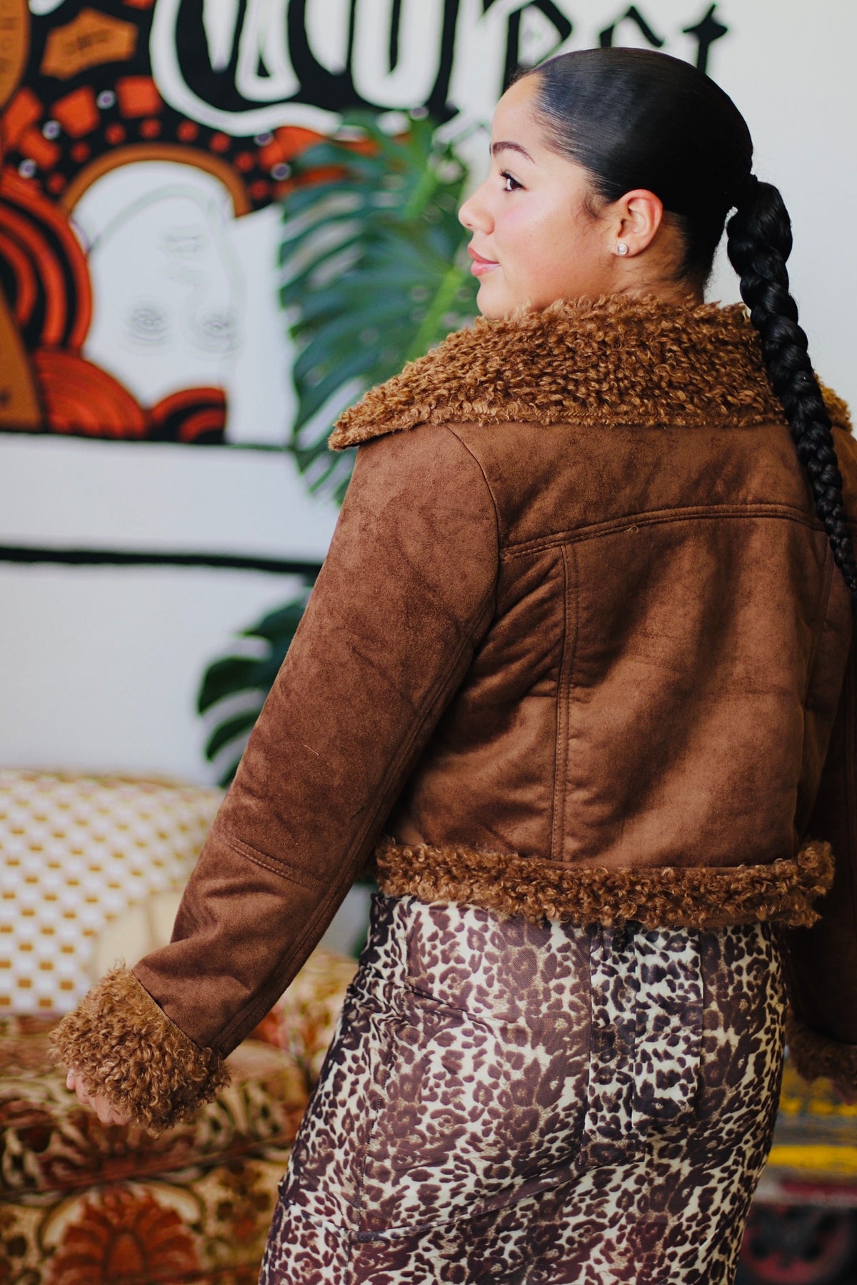 Penny Lane 2.0 Faux Fur Coat in Camel