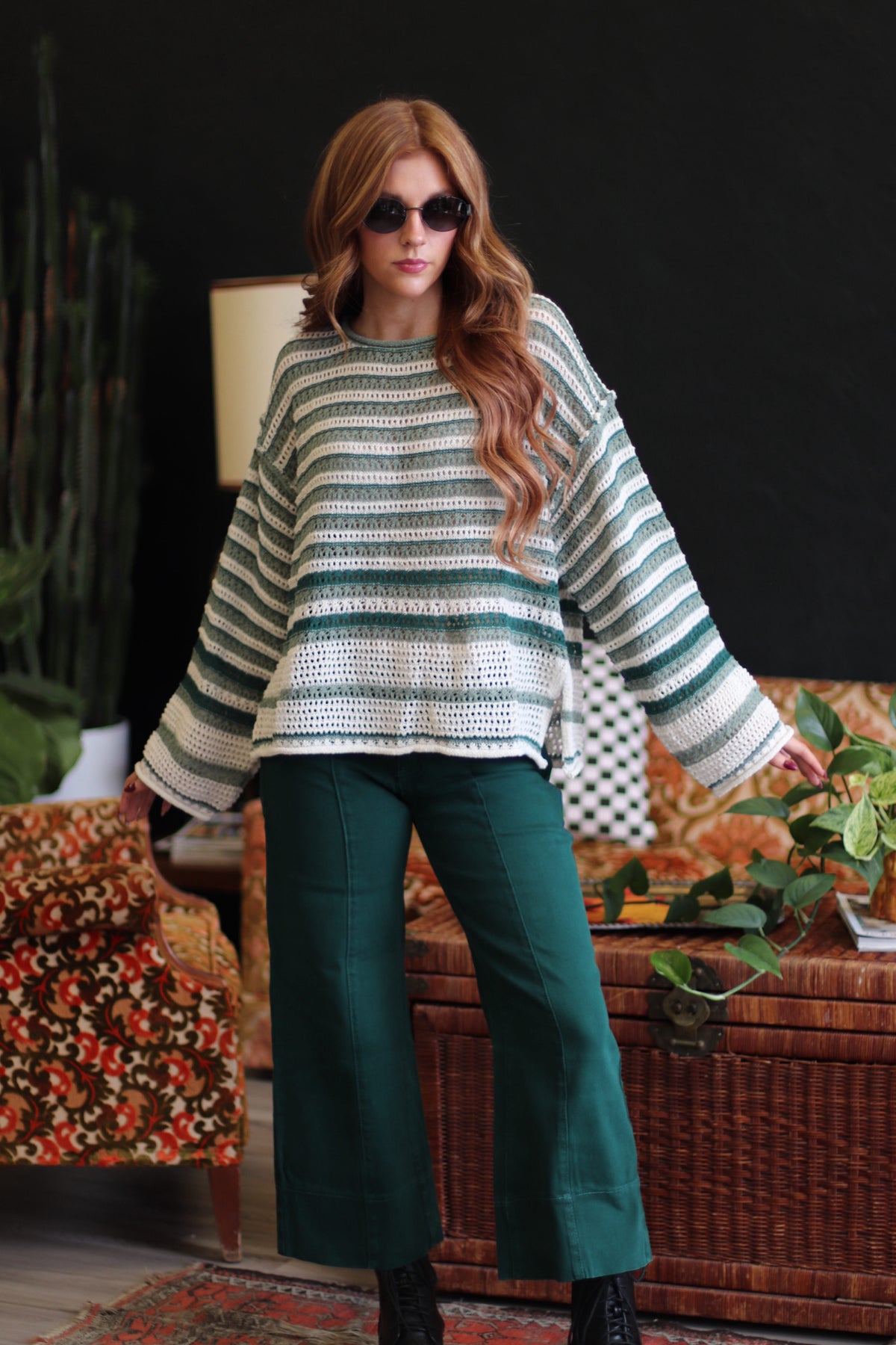 Summer To Fall Crochet Sweater + Pine