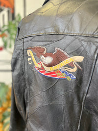 Vault | Leather Biker Jacket Large