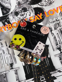 Rainbow, Smiley, and Floral Trio Earrings