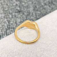 DUMP HIM 18K GP Heart Ring
