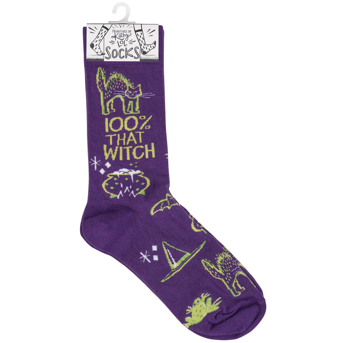 100% That Witch Halloween Socks