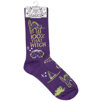 100% That Witch Halloween Socks