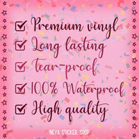 Born to yap sticker 3"