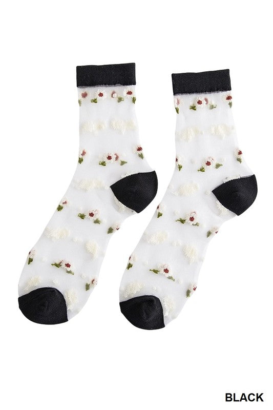 Daisy Dreams Sheer Socks