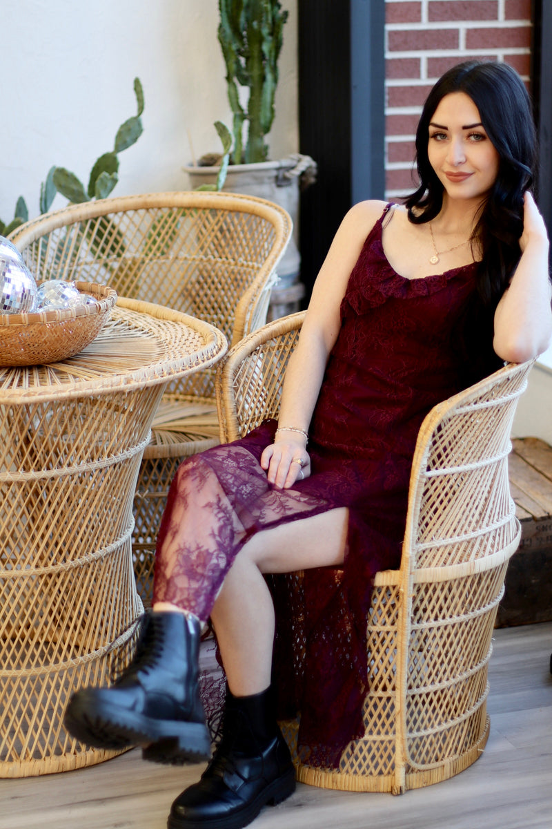 Wine & Dine Lace Dress