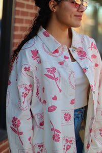 Girly Pop Button Down Jacket