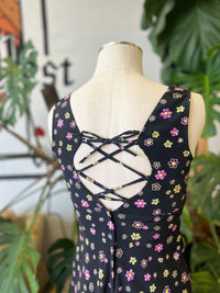 Vault | Black Floral Dress 7/8