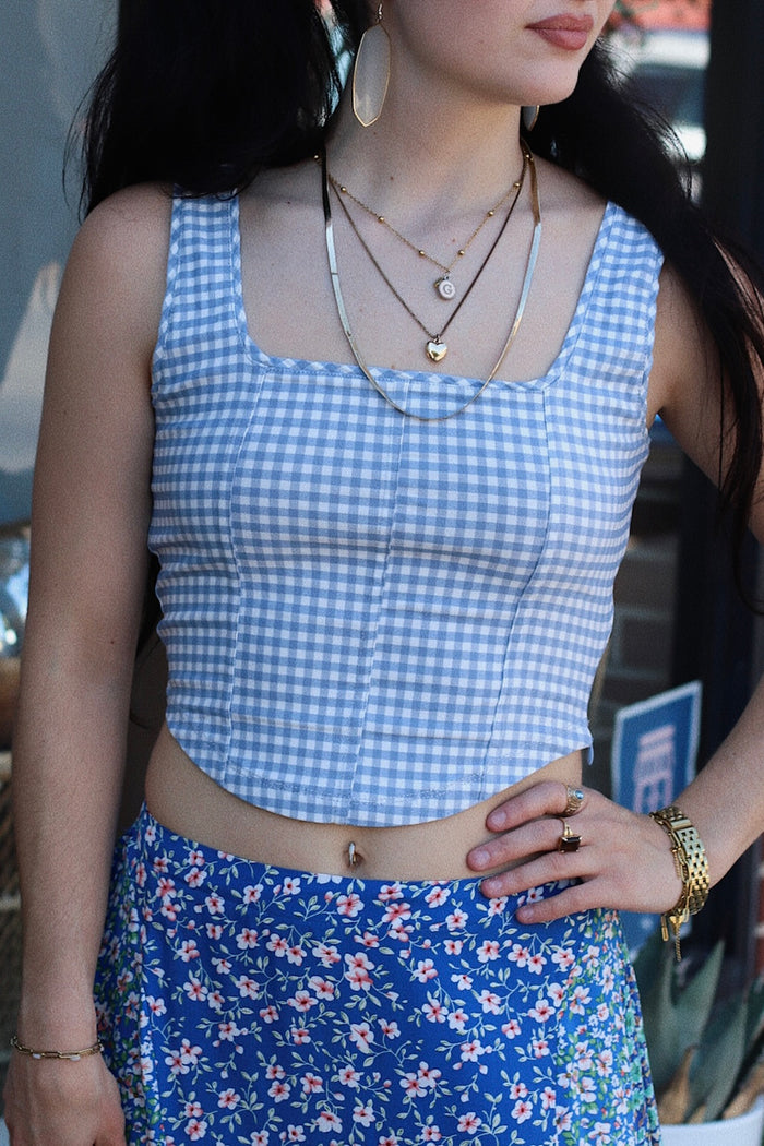 Penny Plaid Corset Top