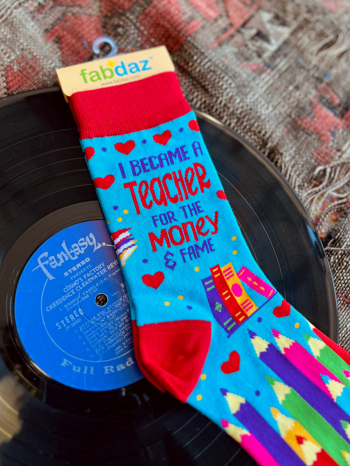 Money and Fame Crew Socks
