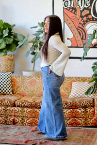 Low Rise Palazzo Jeans