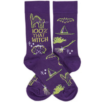 100% That Witch Halloween Socks