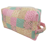 "Summer Garden"  Quilted Vanity and Travel Bag