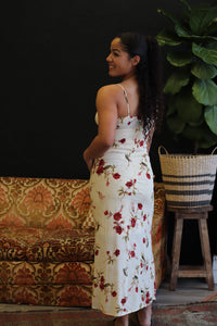 Feelin' Floral Front Tie Midi Dress