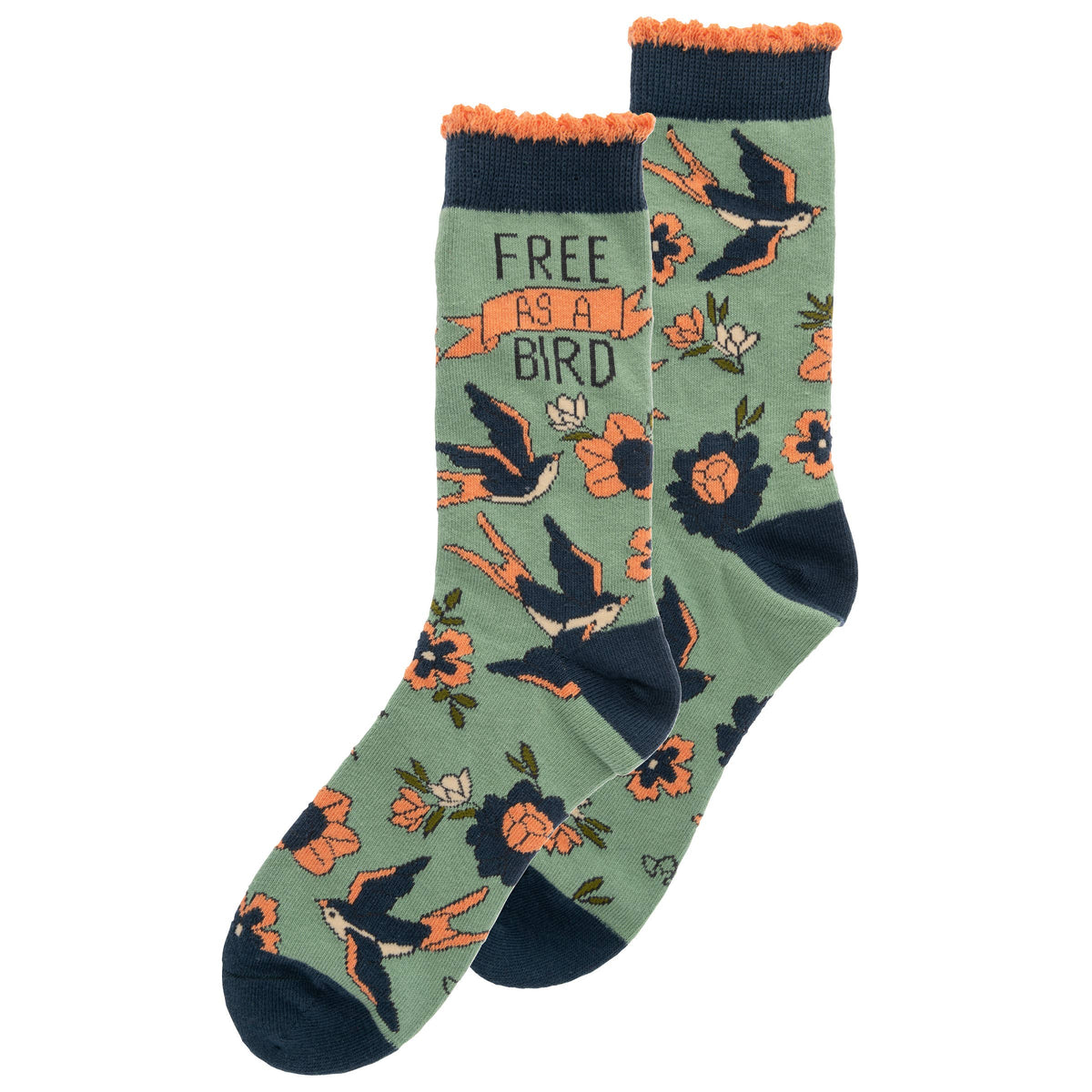 Free As A Bird Crew Socks