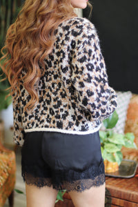Leopard Button Down Cardigan
