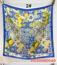 Lemon Silky Feel Bandana Scarf