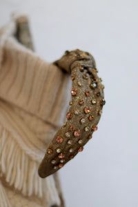 Metallic Rhinestone Headband