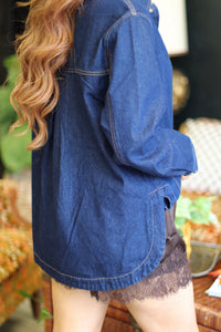 Meredith Dark Wash Denim Jacket