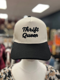 Thrift Queen Ball Cap + Black
