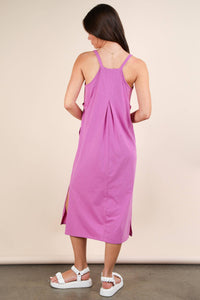 *Sleeveless Midi Dress in Orchid