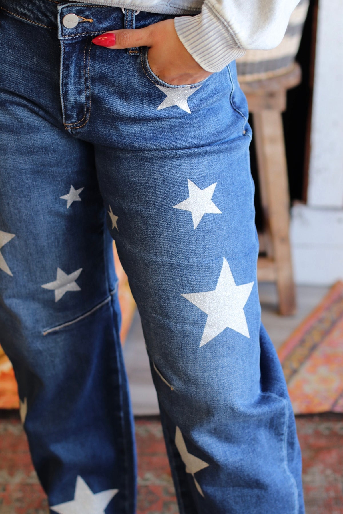 Star Girl Barrel Jeans