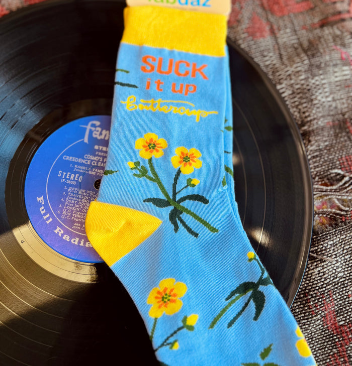 Suck It Up Buttercup Crew Socks