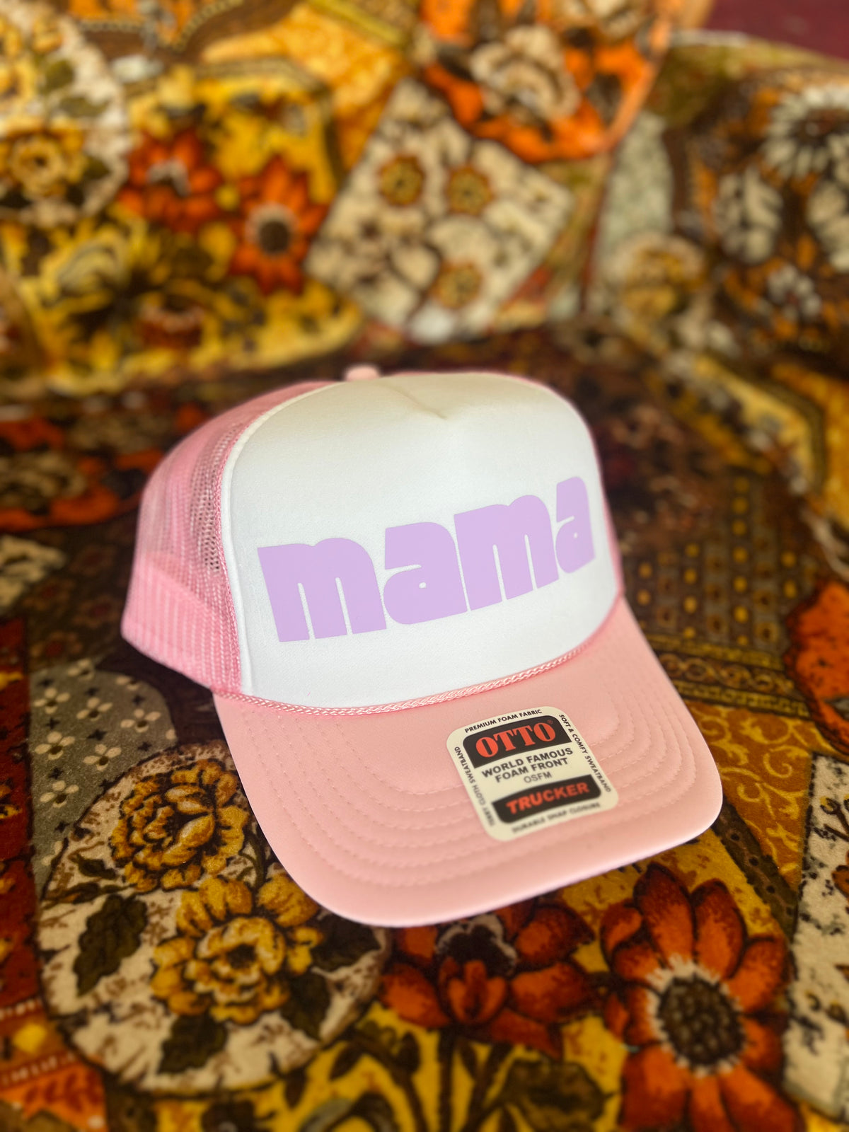 580 Trucker Hat + Pink Mama