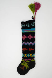 Pure Wool Handcrafted Fair Isle Knit Stocking