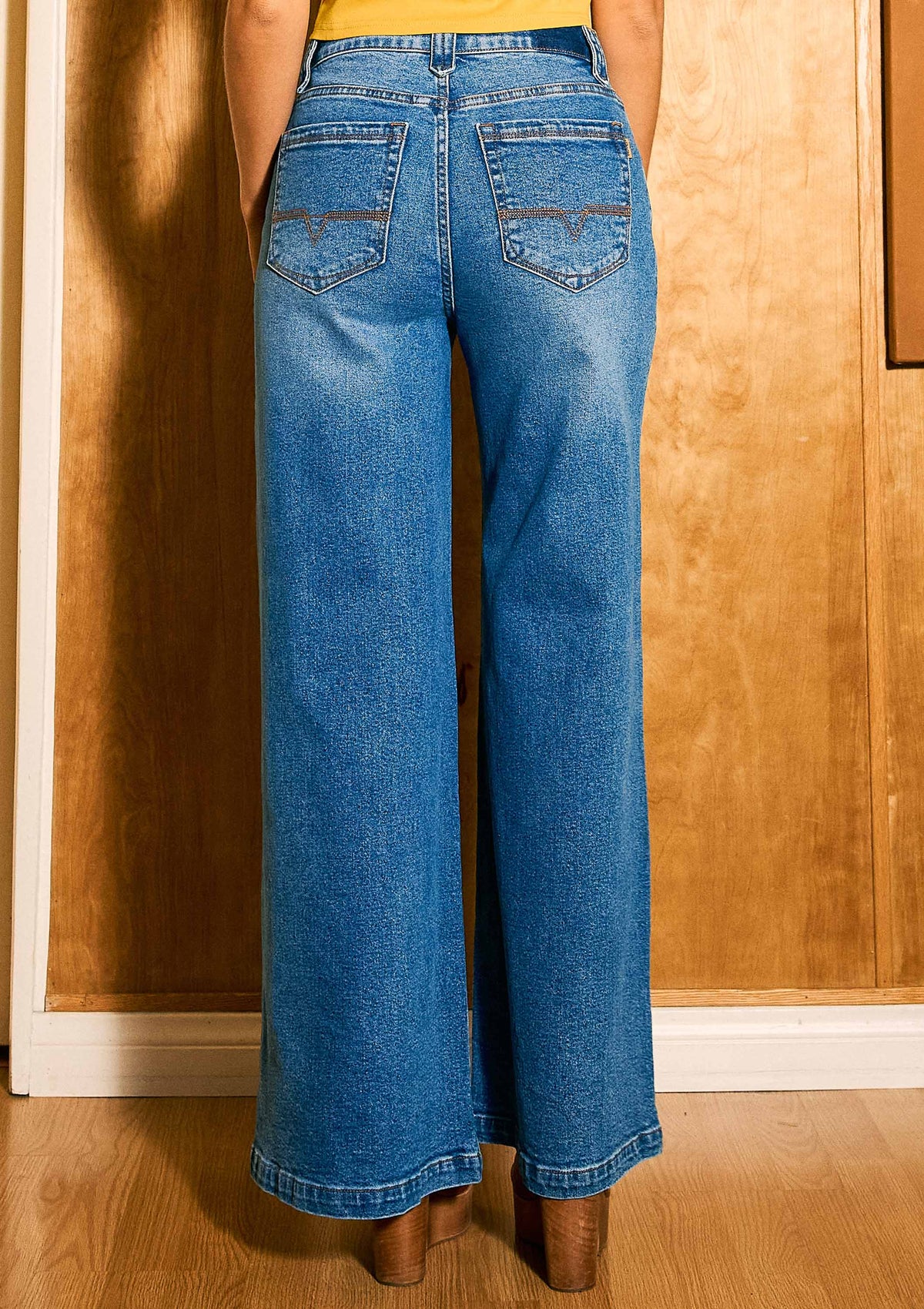 Low Rise Palazzo Jeans