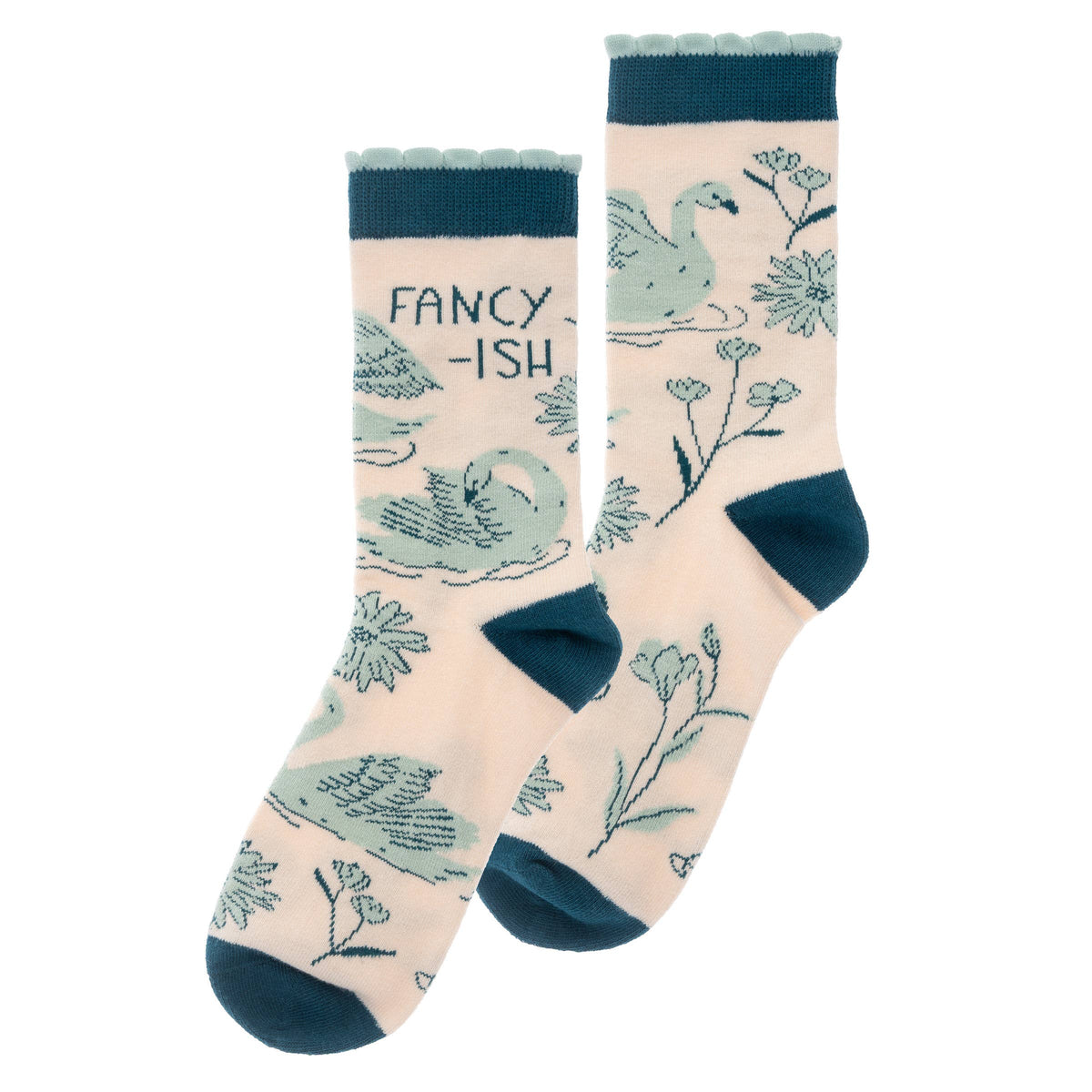Swan Crew Socks