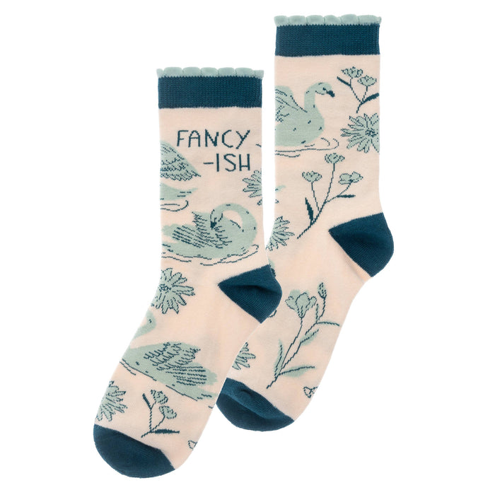 Swan Crew Socks