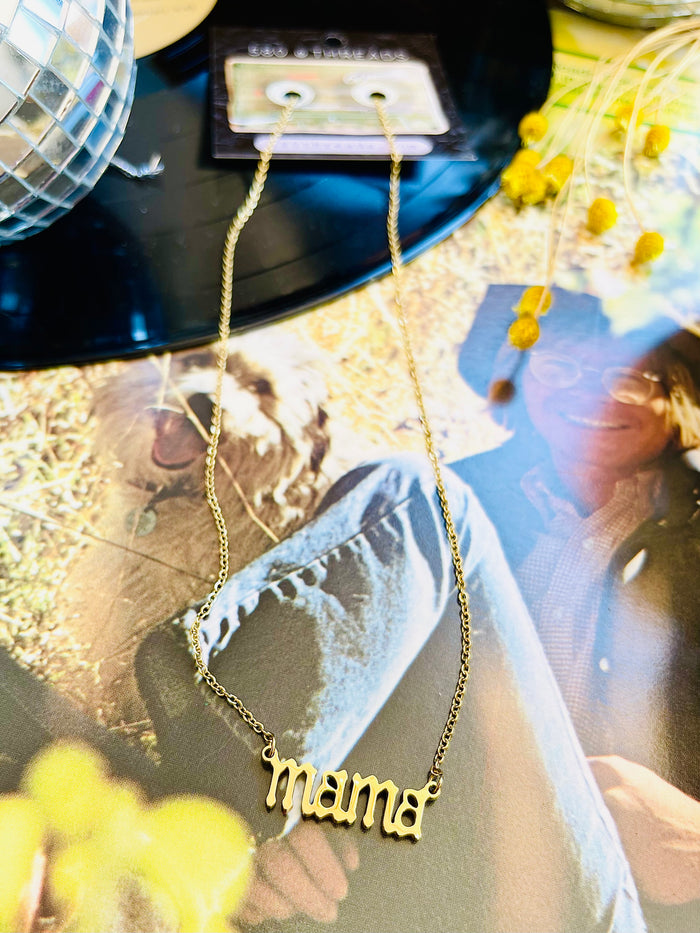 18K Gold Plated Mama Necklace