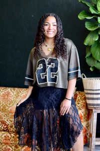 Black Lace Sheer Layering Dress