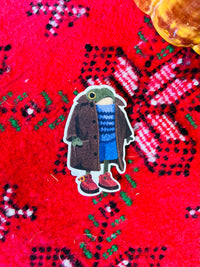 Well Dressed Frog Sticker