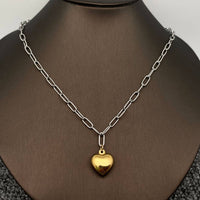 18K Gold Plated Heart Steel Necklace