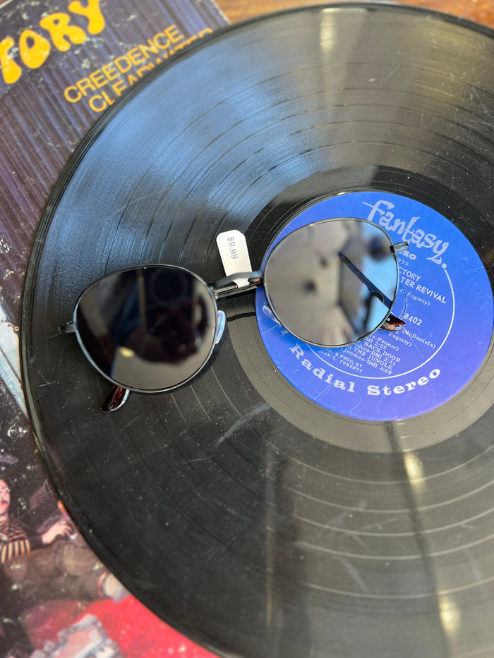 Thin Retro Round Sunglasses