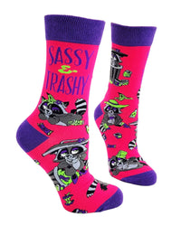 Sassy and Trashy Crew Socks